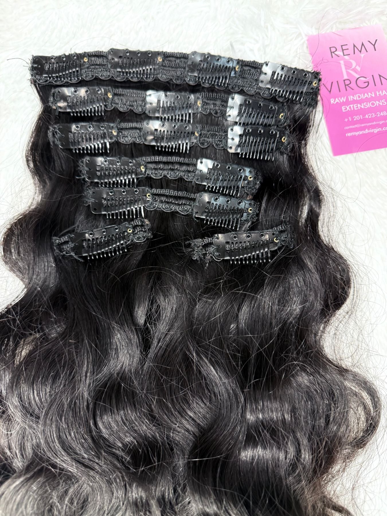 Raw Indian Loose Curly Clip-ins - Image 3