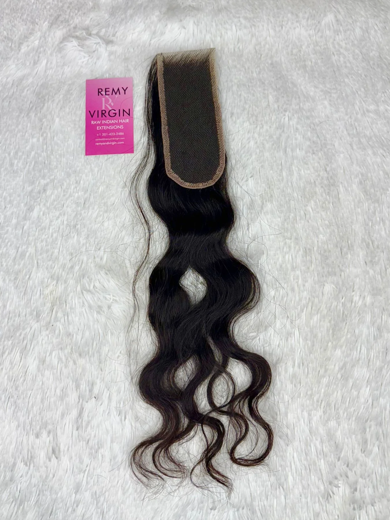 Raw Indian Loose Curly Lace Closure - Image 4