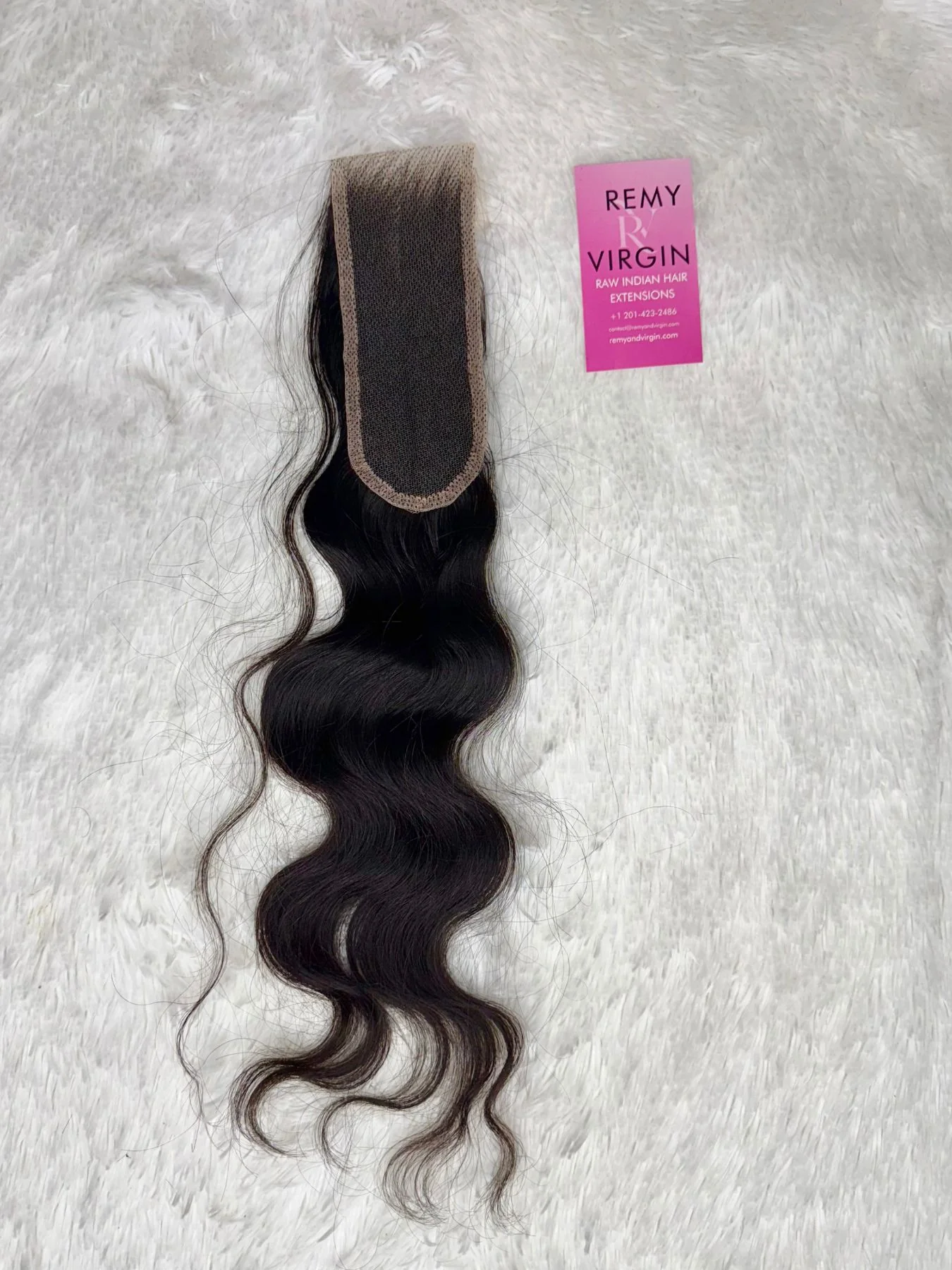 Raw Indian Wavy Lace Closure - Image 4