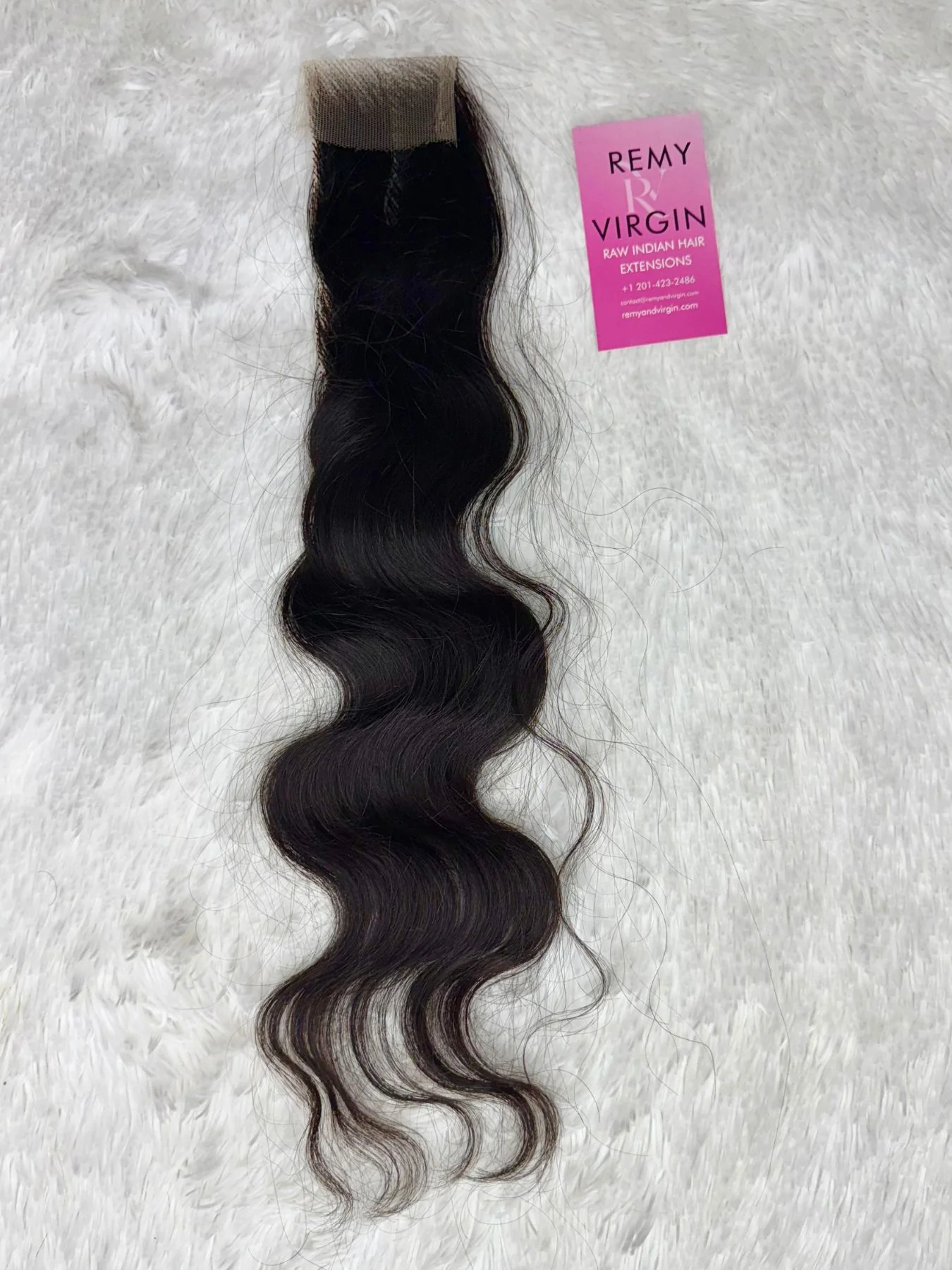 Raw Indian Wavy Lace Closure - Image 5